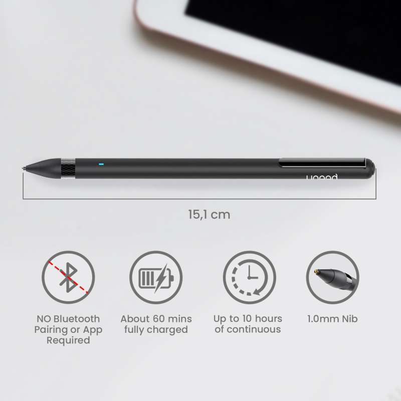 Uneed Universal Capacitive Stylus Pen With Clip Android Windows