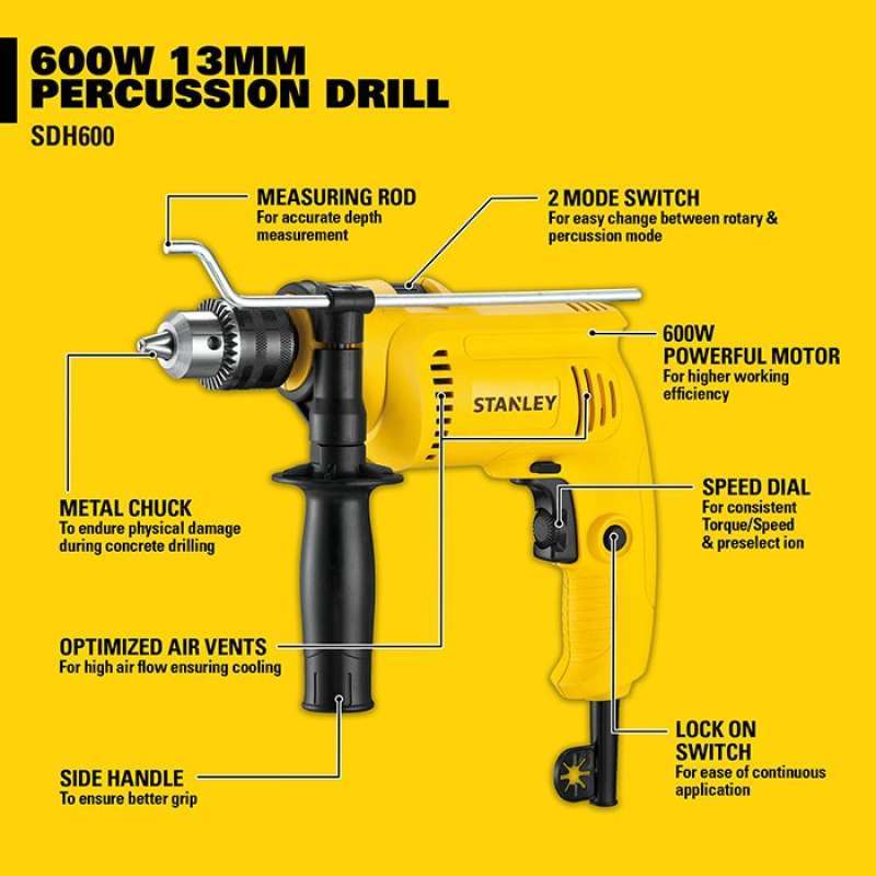 Stanley Impact Drill Sets Stanley Impact Drill With Mechanic Set
