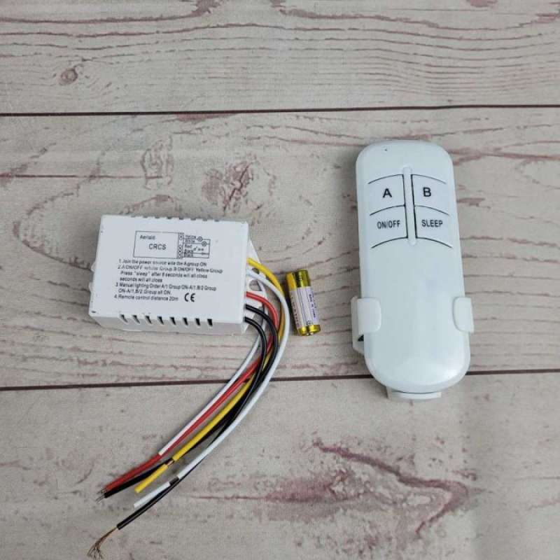 Promo Saklar Wireless Diy Remote Control On Off Listrik Lampu Rumah 2 ...