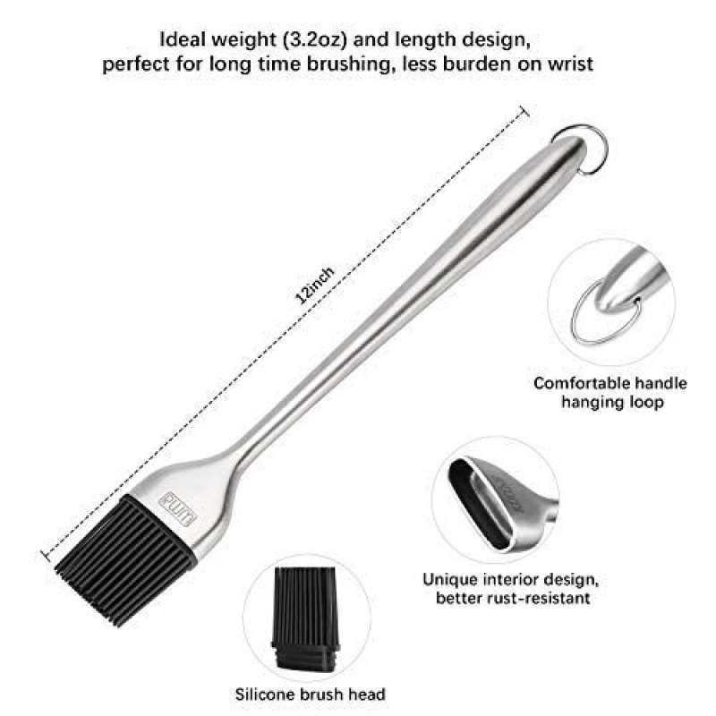 Jual Rwm Basting Brush Heatproof Stainless Steel Pastry Brush Di