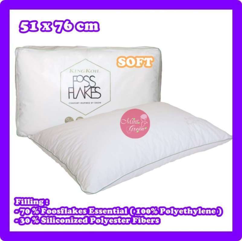 Promo 100 Produk Ori Bantal King Koil Foss Flakes Pillow Soft Diskon 23 Di Seller Kenshin Store Jati Padang Kota Jakarta Selatan Blibli