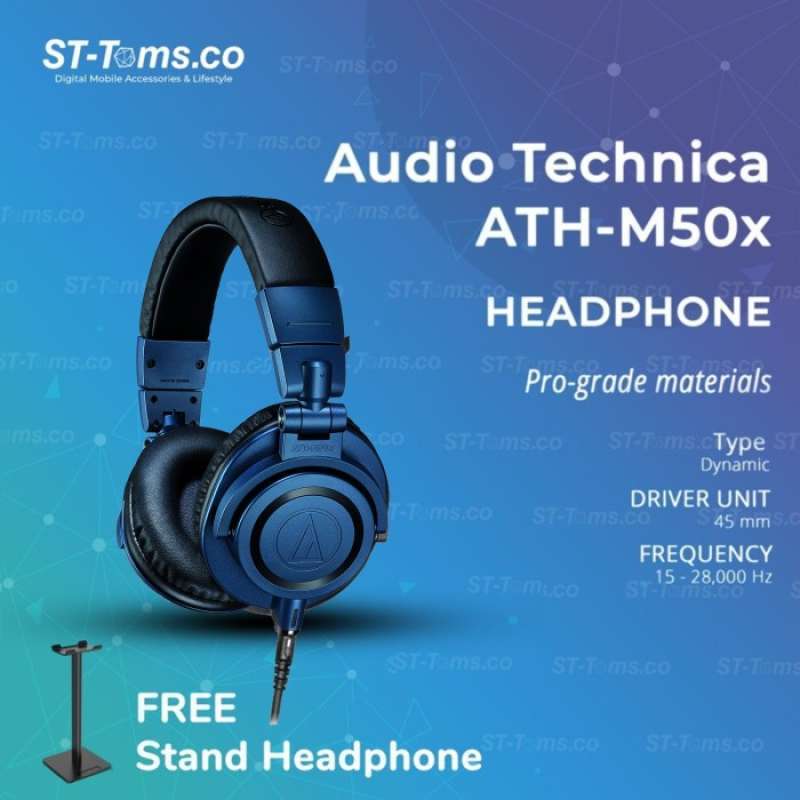 限定モデル】ATH-M50x LIMITED EDITION DEEP SEA ブルー×オレンジが