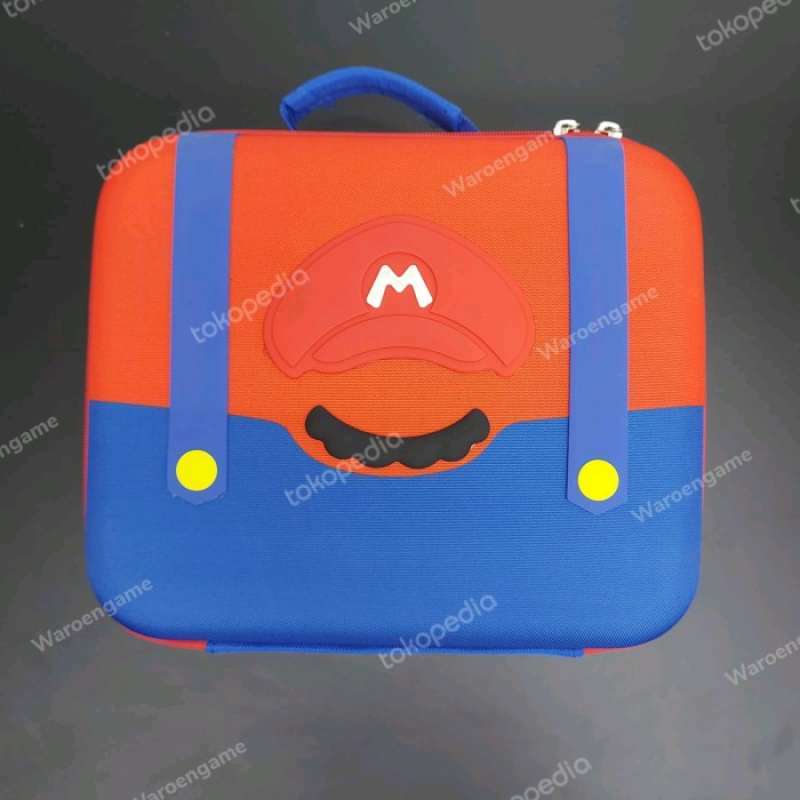 Jual Nintendo Switch Oled V2 Storage Bag Eva Mario Mustache Carrying ...