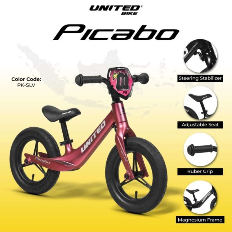 Promo Push Bike Balance Bike United Picabo Alloy Pink pb 01 Diskon 50 Di Seller Bayanaka Rawa Buaya Kota Jakarta Barat Blibli