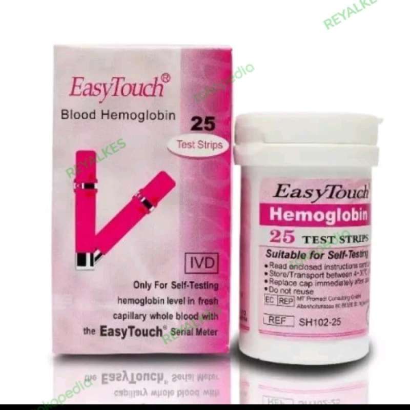 Promo Easy Touch Strip Test Hemoglobin Isi 25/strip Hb 25 Diskon 33% Di ...