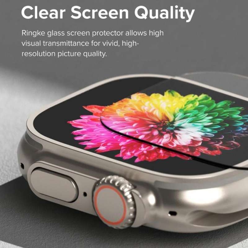 Ringke Apple Watch Ultra 2 / 1 Screen Protector Tempered Glass (4Pack) G4as095