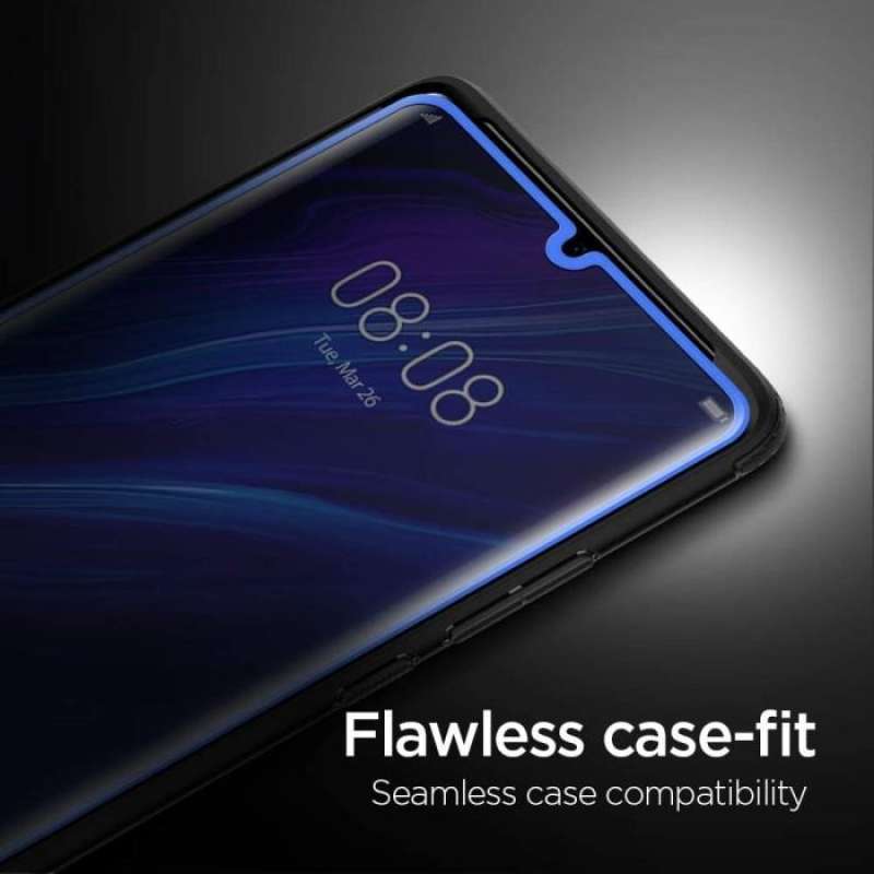 Spigen HUAWEI P30 Pro Tempered Glass Side Glue 1 Pack GlastR Curved - Black L37GL25745