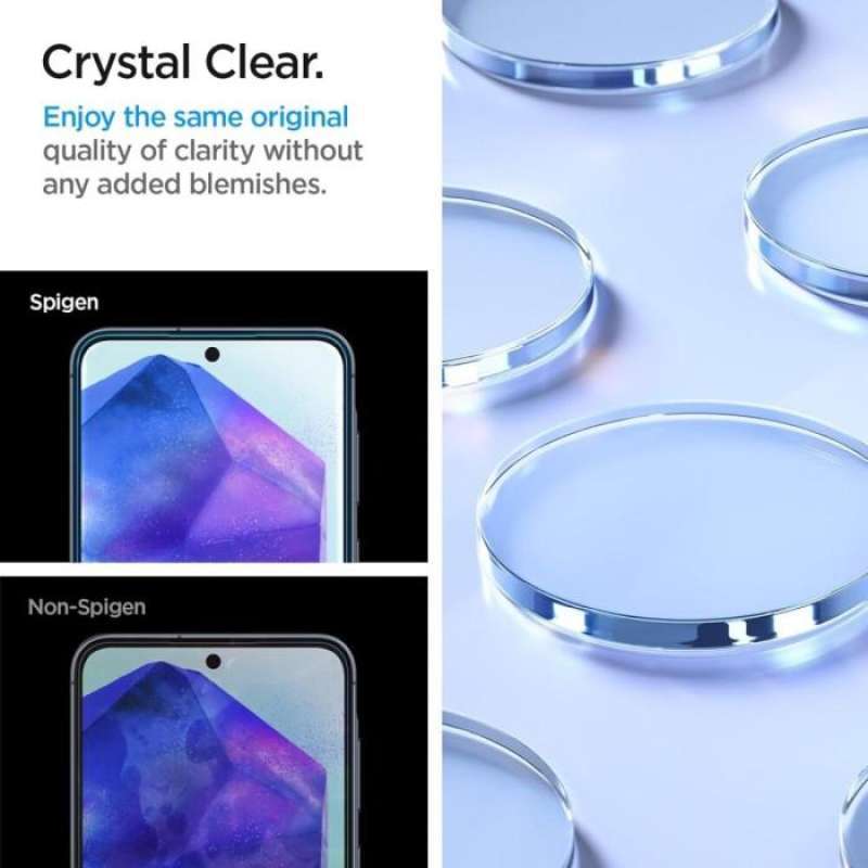 Spigen Galaxy A55 5G Tempered Glass Glas.tR AlignMaster (2Pack) - Transparency AGL07775
