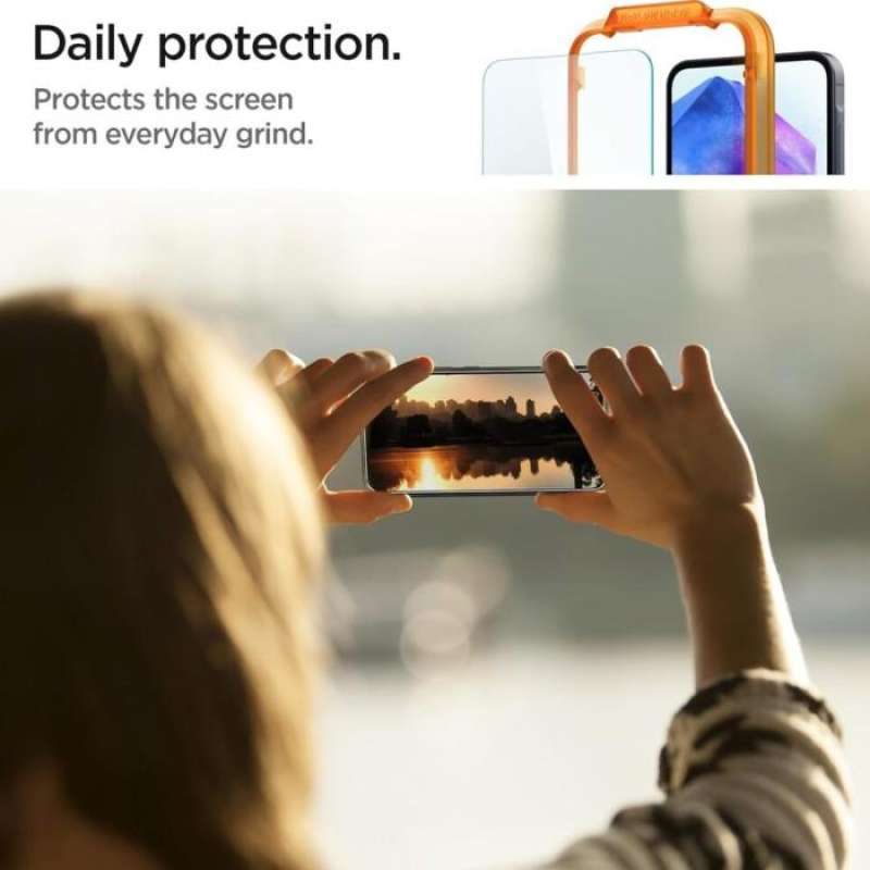 Spigen Galaxy A55 5G Tempered Glass Glas.tR AlignMaster (2Pack) - Transparency AGL07775