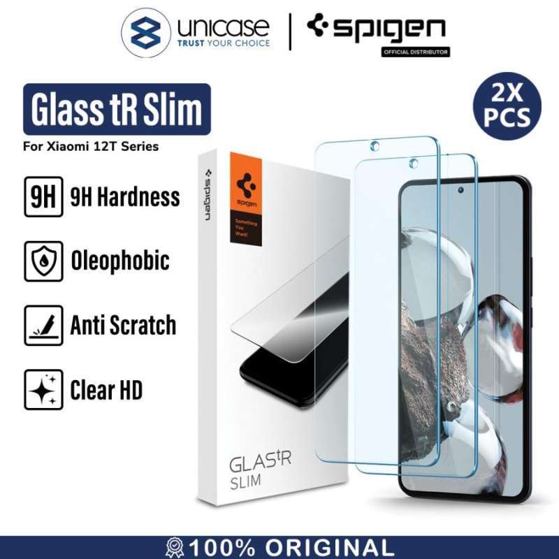 Tempered Glass Xiaomi 12T/Pro Spigen Glas tR Slim Clear 9H Anti Gores