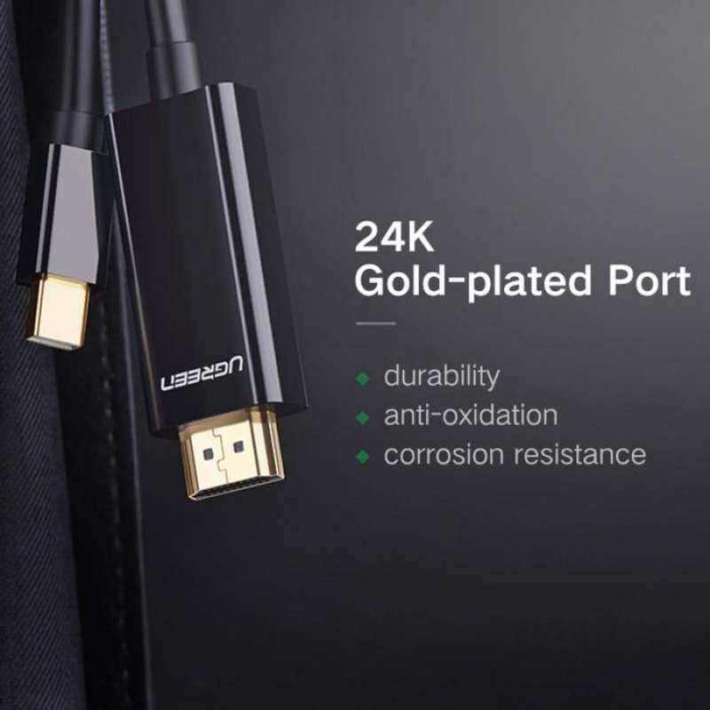Cable Mini DP Thunderbolt 2 to HDMI UGREEN 4K 30Hz HD Kabel High Speed
