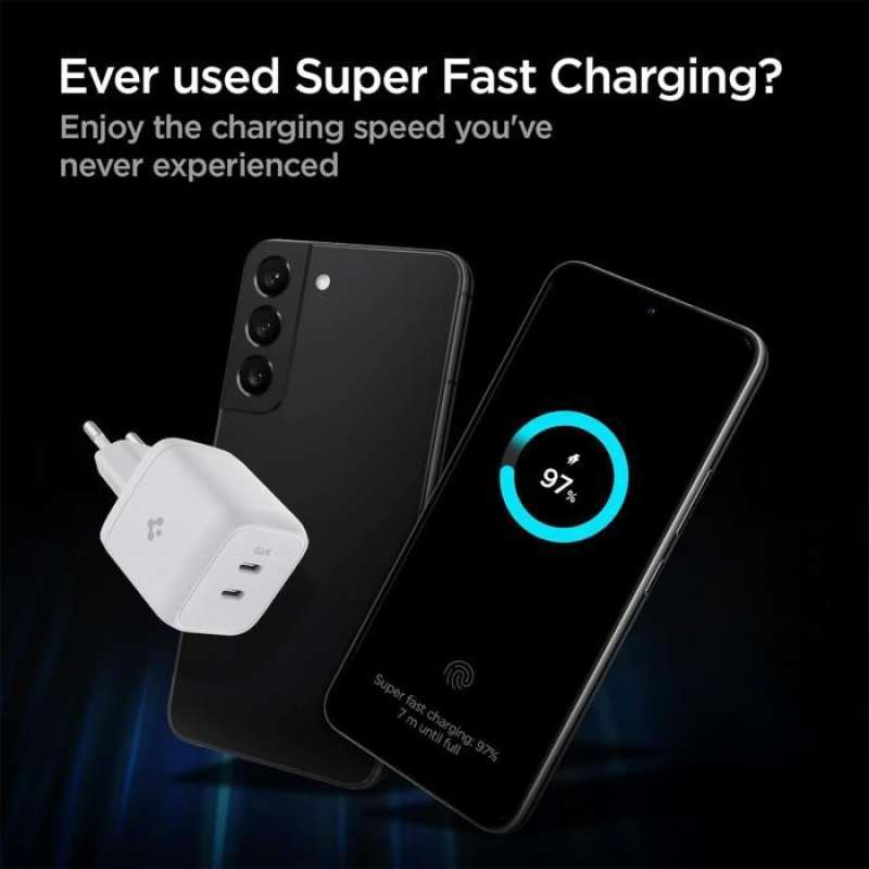 Spigen Wall Charger 45W 2C GaN ArcStation Pro - White ACH03717