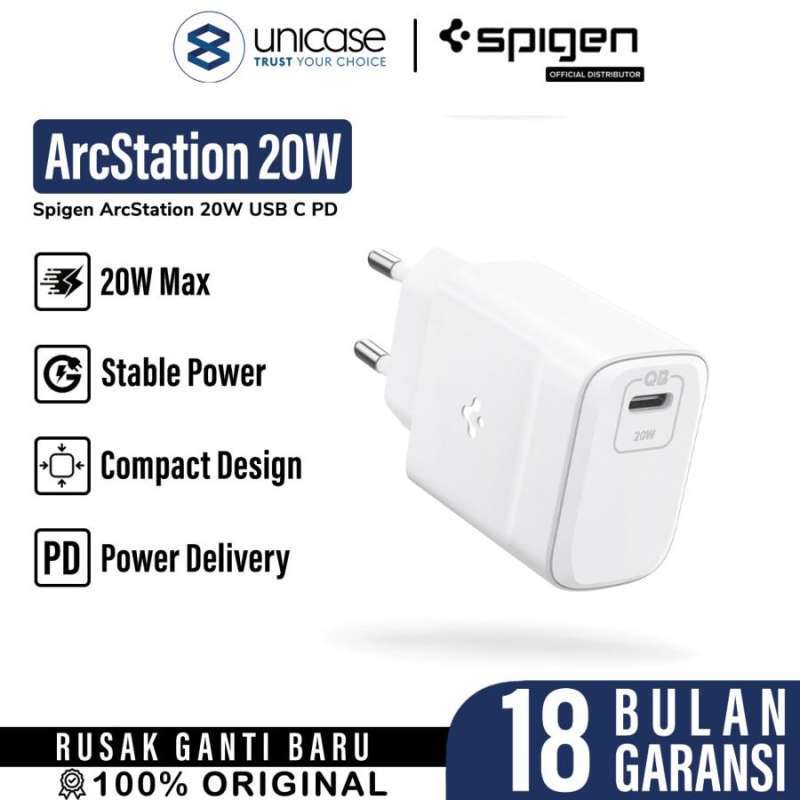 Spigen Wall Charger 20W 1C ArcStation Pro - White PE2011 ACH02205