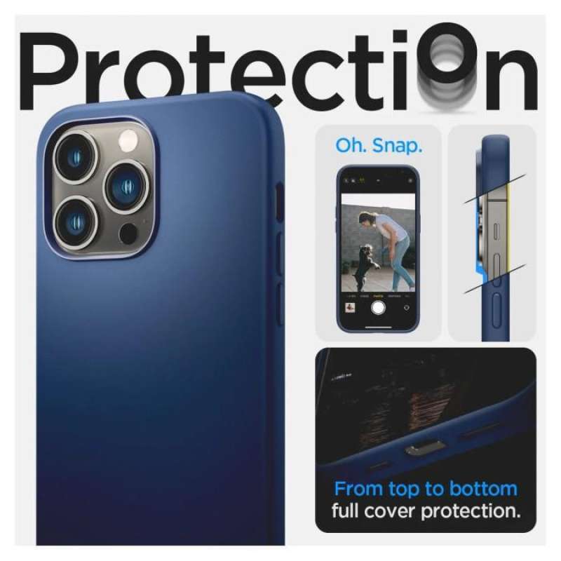 Case iPhone 14 Pro Max Plus Spigen Silicone Fit MagSafe Matte Casing