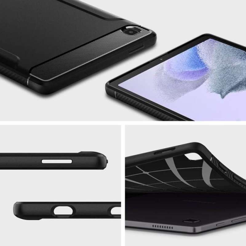 Case Samsung Galaxy Tab A7 Lite Spigen Rugged Armor Carbon TPU Casing