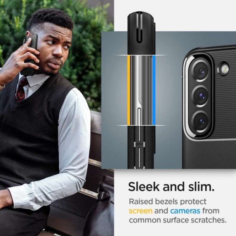 Spigen Galaxy S22 Case Rugged Armor - Matte Black ACS03986