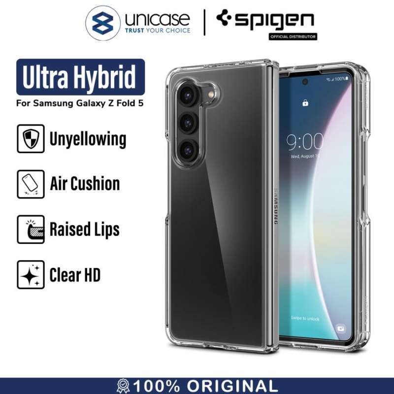 Spigen Galaxy Z Fold 5 Case Ultra Hybrid - Crystal Clear ACS06221