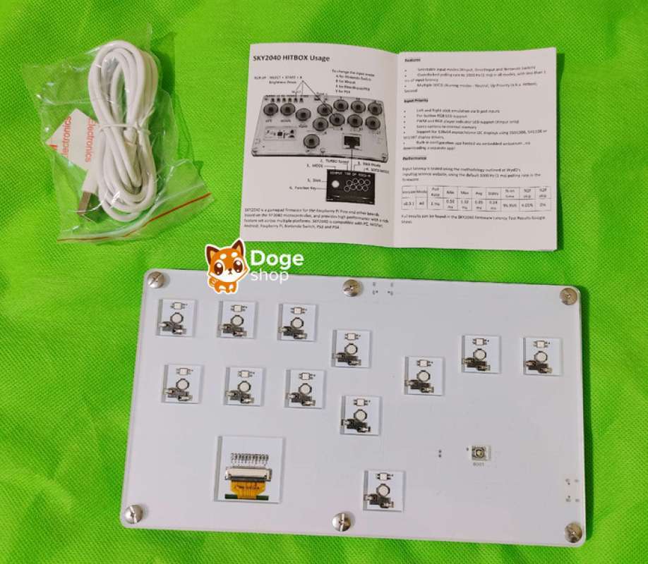 Jual Sky2040 Hitbox Mini Flatbox Hotswapable Rgb Oled Fight Arcade ...