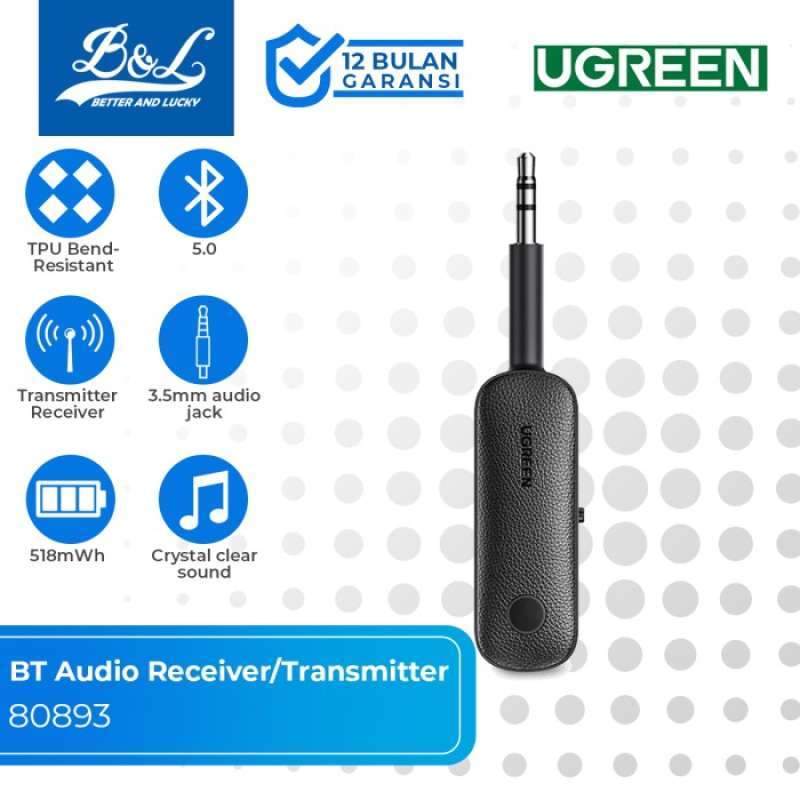 Jual Ugreen Bluetooth Audio Receiver Or Transmitter Aux 3.5mm 80893 Di