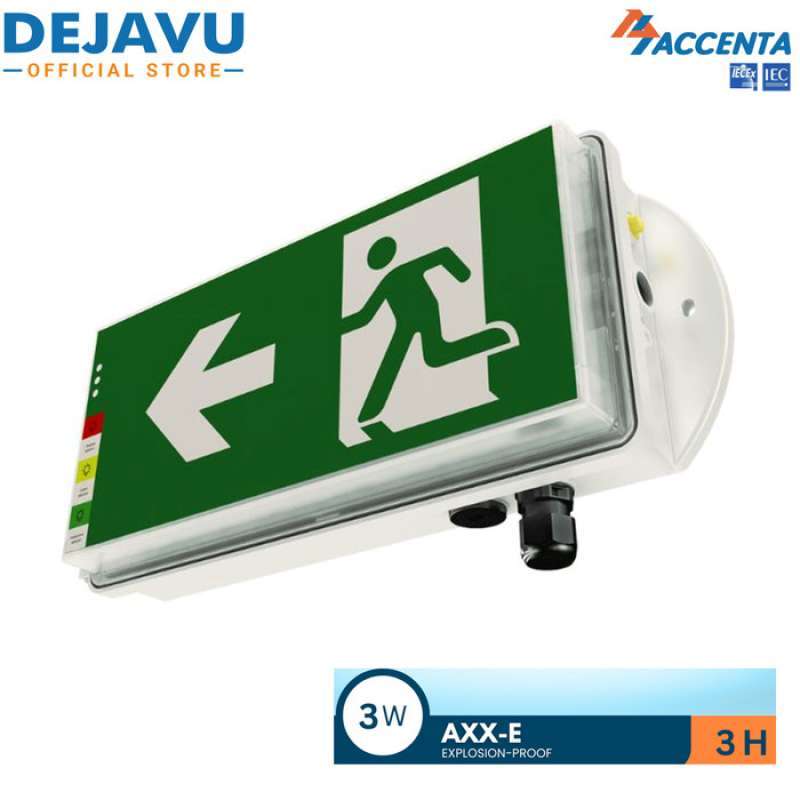 Lampu Exit Led Jual Lampu Exit Led Accenta Axx-e Explosion Proof - 3w - 3hours Di ...