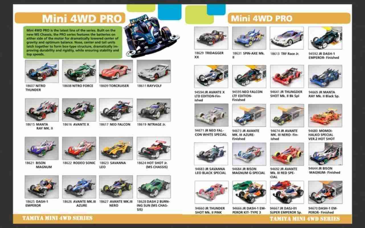 Jual Buku Hobi Katalog Tamiya Mini 4wd Pro Product Catalog Dig1308 Di