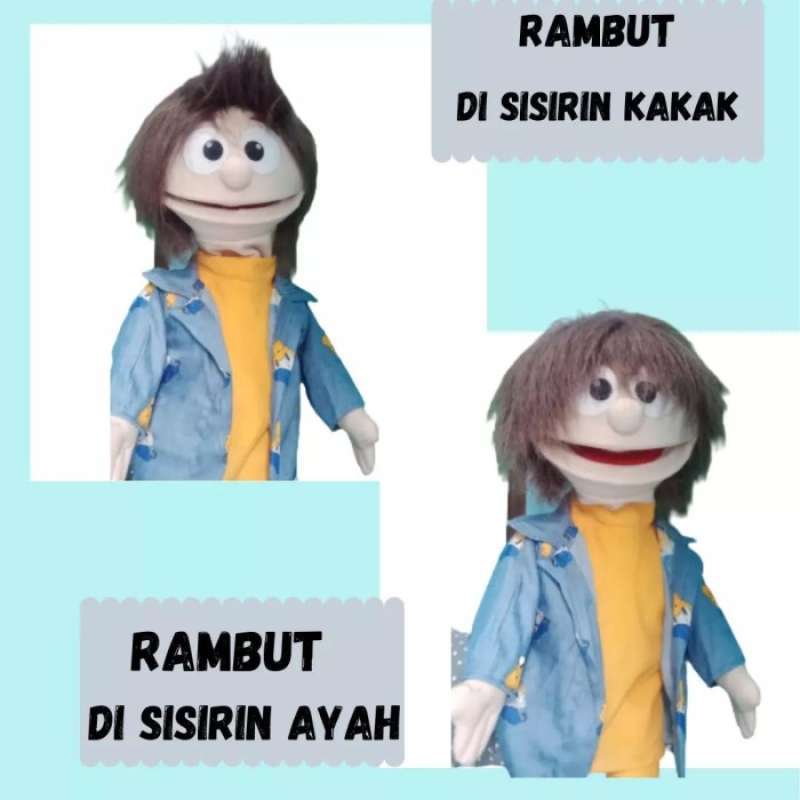 Jual Boneka Muppet Cablak Ventriloquist Dongeng Rambut Gondrong Di ...