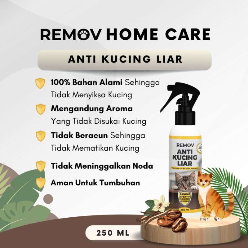 Jual Remov Spray Anti Kucing Liar 250ml Cegah Kucing Pup Sembarangan Di Seller Wina