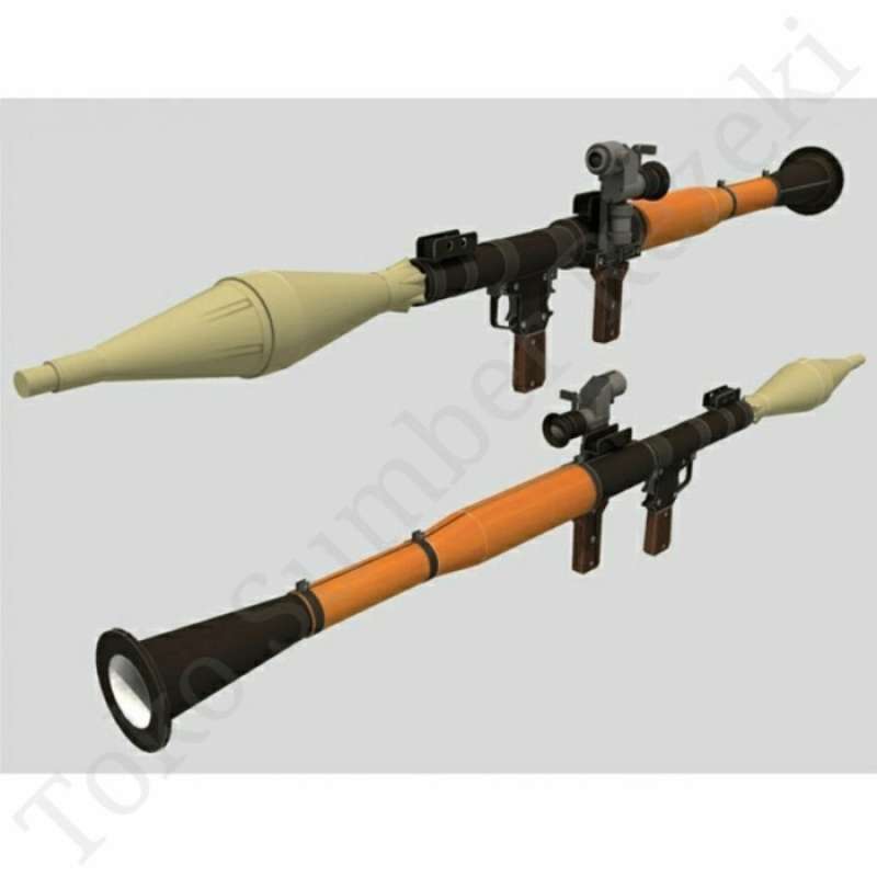Jual Bazoka Papercraft Bazooka Roket Paper Craft Puzzle Rocket Rpg