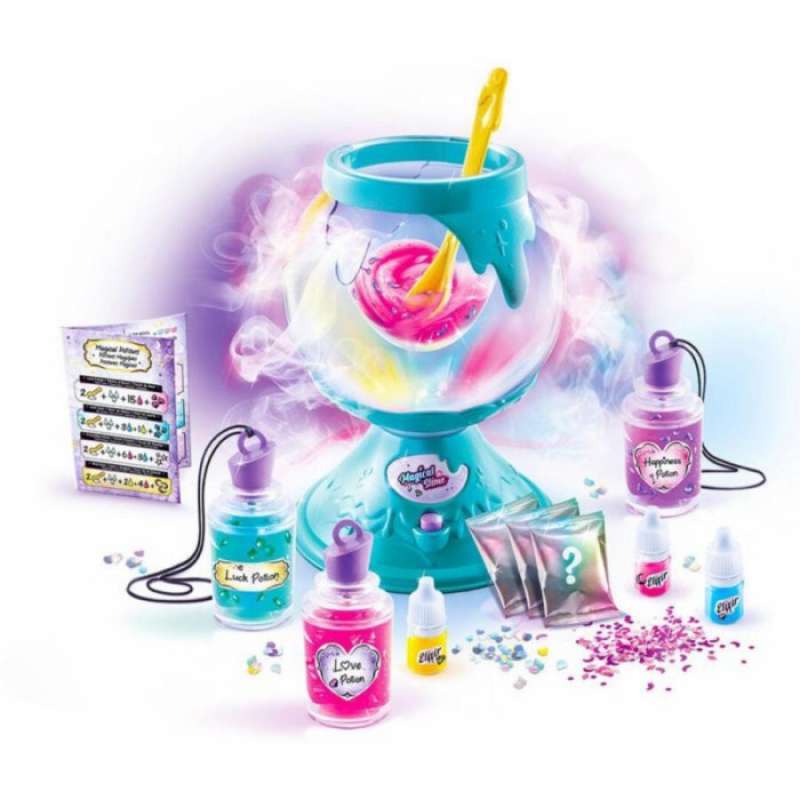 SLIMY Magic Potion Squishy Droplet - Set Slime Magico Con Calderone E Bacchetta, 2 Masse Da Gioco, Per Bambini 5+ - 2