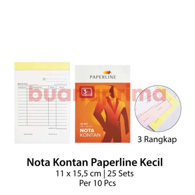 Nota Ppl R1 Besar Jual Nota Kontan Ppl 3 Ply Kecil Isi 10 Buku Bon Faktur Paperline ...