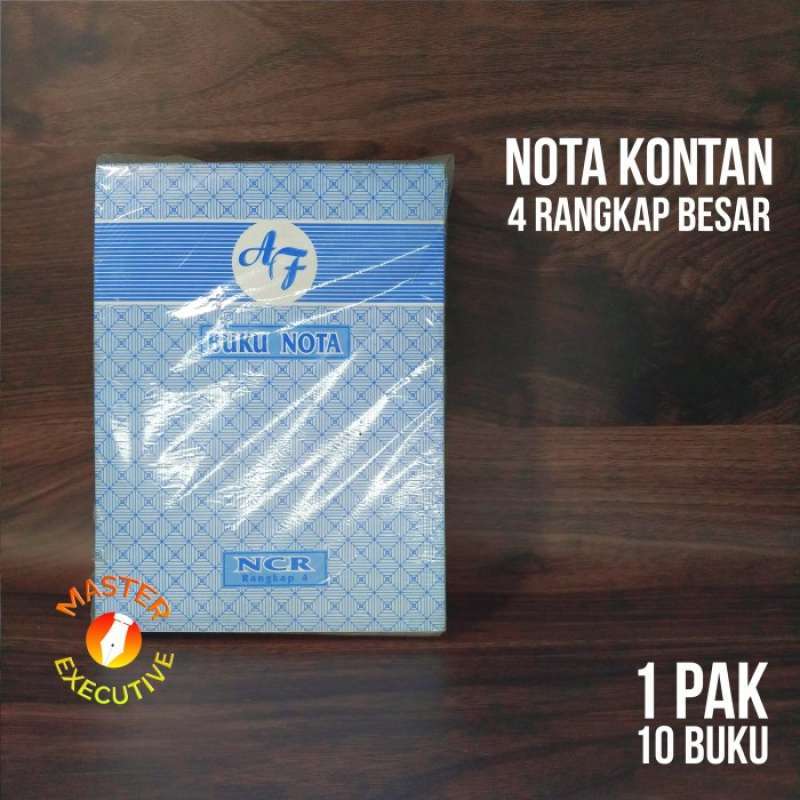 Jual [pak - 10 Buku] Af Buku Nota Kontan 4 Ply Ncr / Rangkap B4 Besar ...