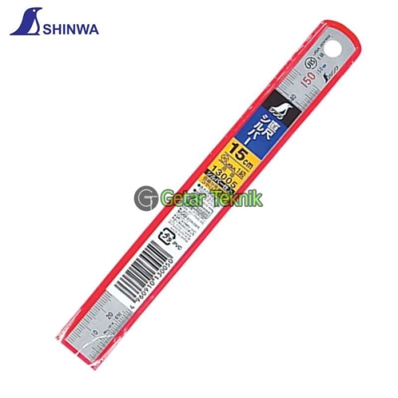 Jual Penggaris Besi Shinwa 13005 Straight Scale Silver 150mm Di Seller