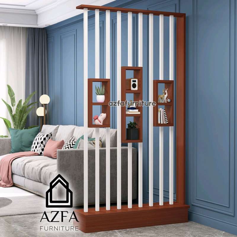 Jual Azfa Furniture Penyekat ruangan minimalis | pembatas ruangan kayu
