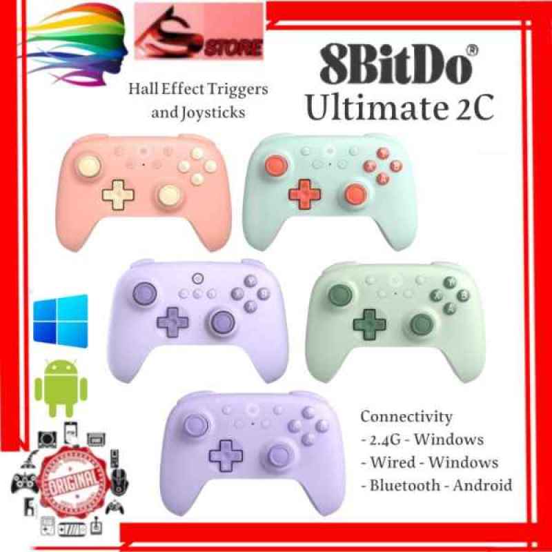 Jual 8bitdo ultimate 2c wireless gamepad controller hall effect stick