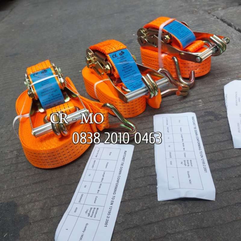 Jual Track Belt Rachet Lashing 6 8 10 12 M Lebar 50 Mm Tali Pengikat ...