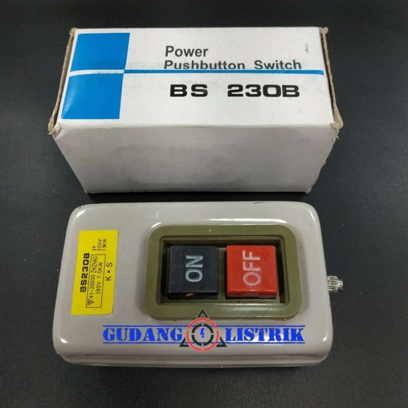Jual Push Button Switch Saklar Mesin Tekan On Off 3 Phase 500v 7.5kw Di ...