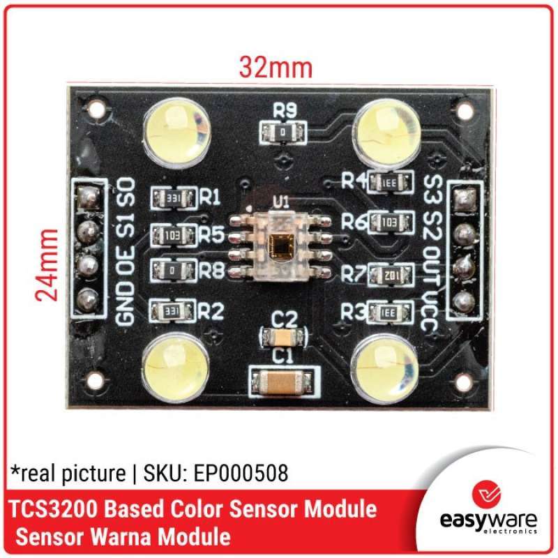 Jual Tcs3200 Color Sensor Recognition Detector Module Sensor Warna Tcs ...