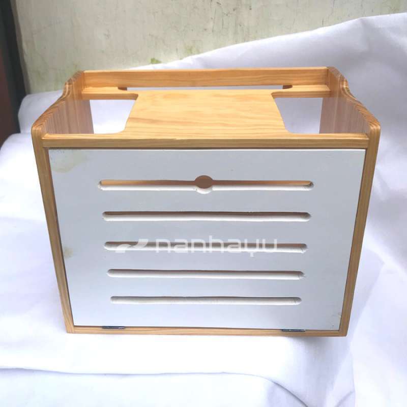 Rak Box Router Jual Rak Router Wifi Storage Box Dan Tempat Stop Kontak - Grey - Tutup ...