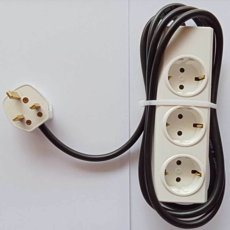 Jual Colokan Kabel Roll Haji / Umroh Extension Broco Steker Kaki Tiga ...