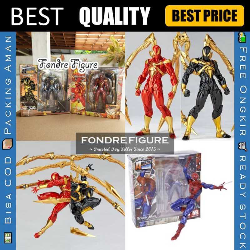 Jual Revoltech Iron Spider Man Black Red Spiderman 023 023ex 002