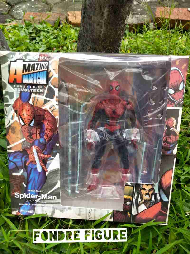 Figurine Revoltech Iron Spider-Man 14 Cm - Modèle Articulé Kaiyodo, Inspiré D'Iron Man Et Spider-Man