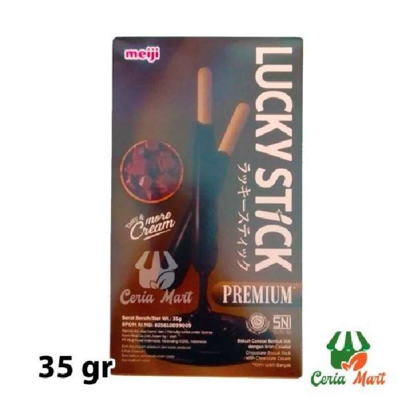 Lucky Stick Meiji Premium Chocolate 35 G Gratis Ongkir 🔥 Harga Murah ...
