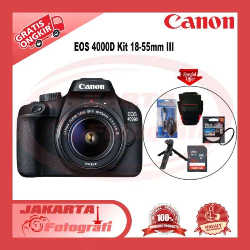 Promo Canon Eos 4000d Kit 18-55mm Iii - Camera Dslr Canon Eos 4000d ...