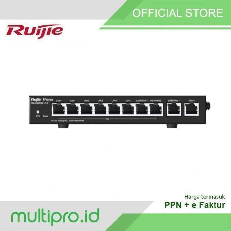 Jual Ruijie Rg-eg310gh-p-e, Router Kantor Reyee 10-port Poe Manage ...