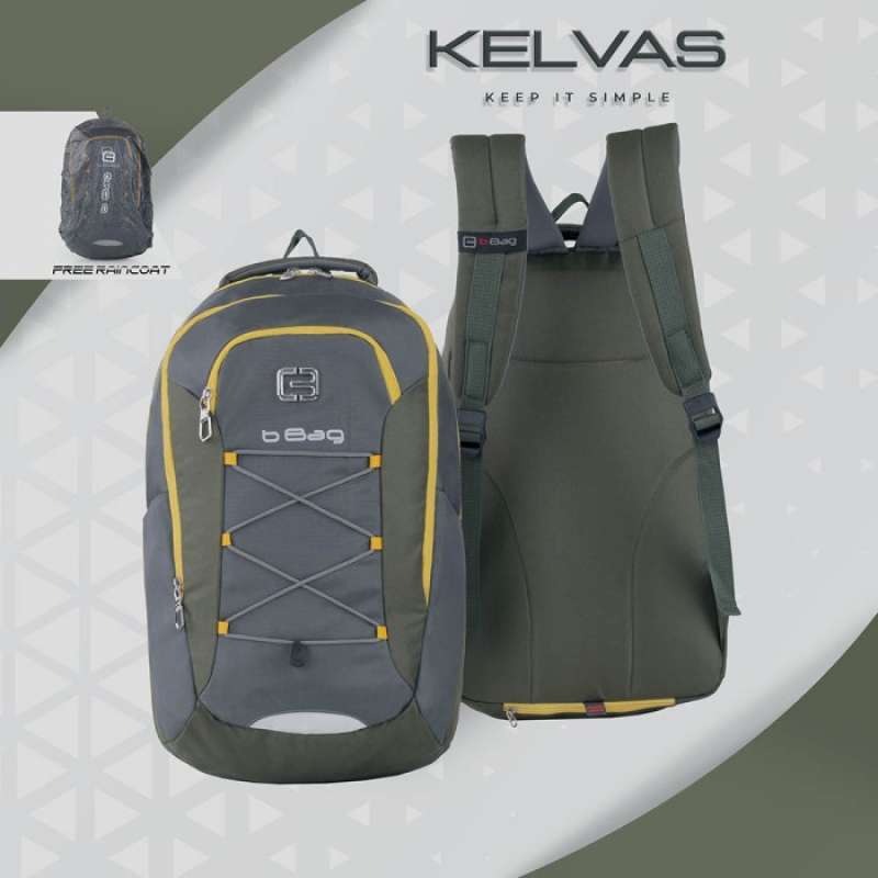Tas Backpack Ransel Daypack Pria Premium Original Merk Kelvas