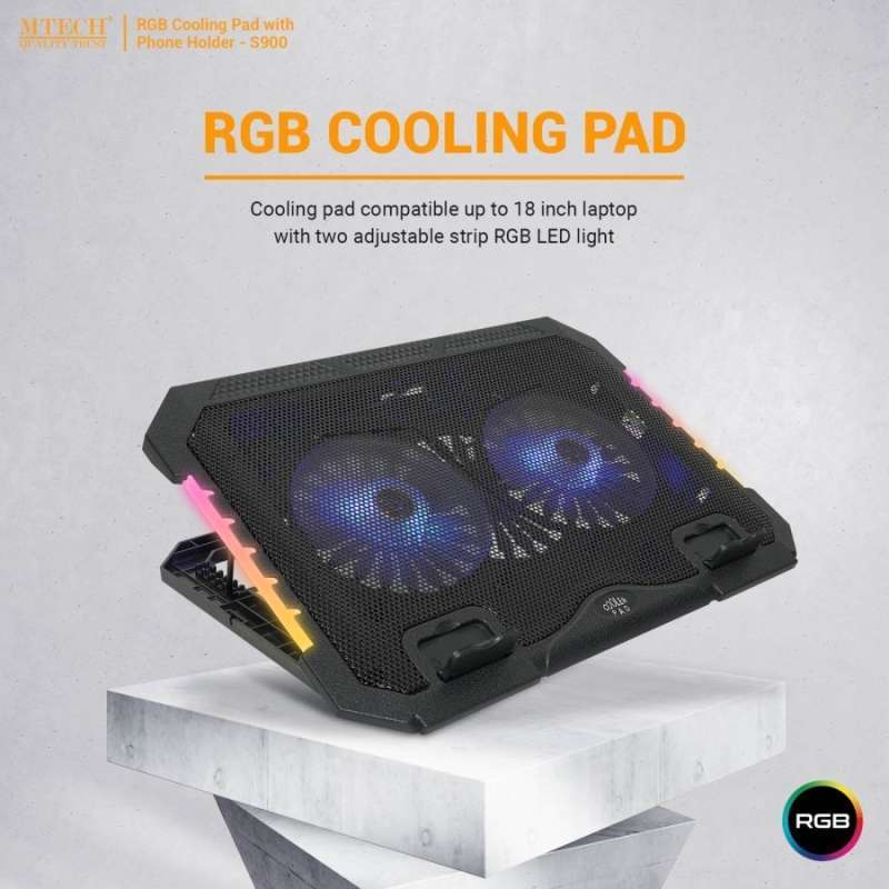 Jual Cooling Pad M-tech S900 Kipas Notebook Fan Pendingin Laptop With ...