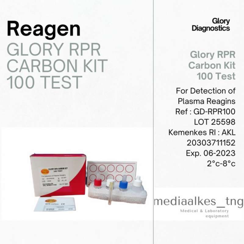 Omega Rpr Kit Promo Reagen Rpr Carbon Kit 100 Test Glory Diagnostics Diskon 33% Di ...