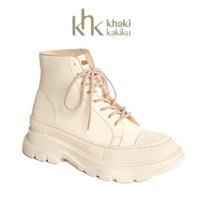 Jual Khk By Khakikakiku Jenna Swizzle Cream Boots Di Seller Sangninja