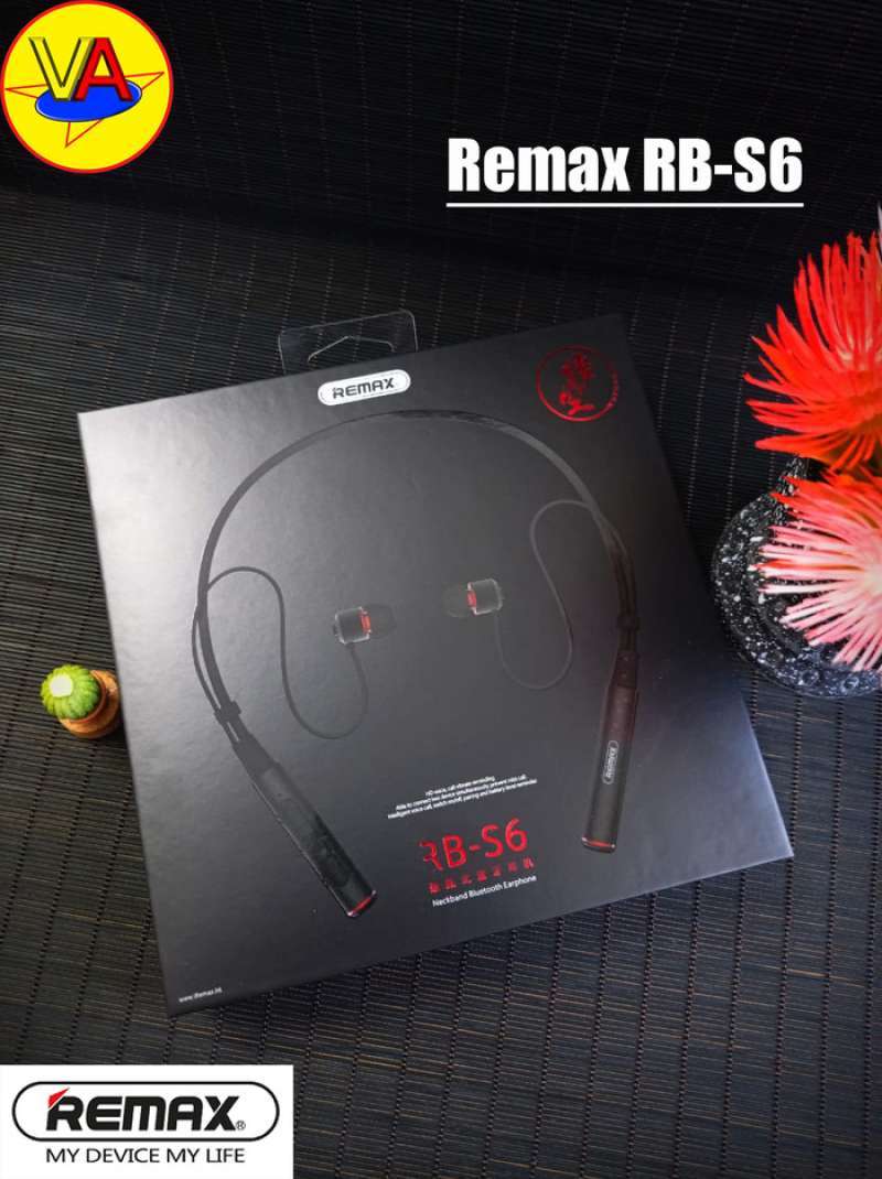 Promo Remax Neckband Bluetooth Earphone Rb-s6 (original) Diskon 23% Di ...