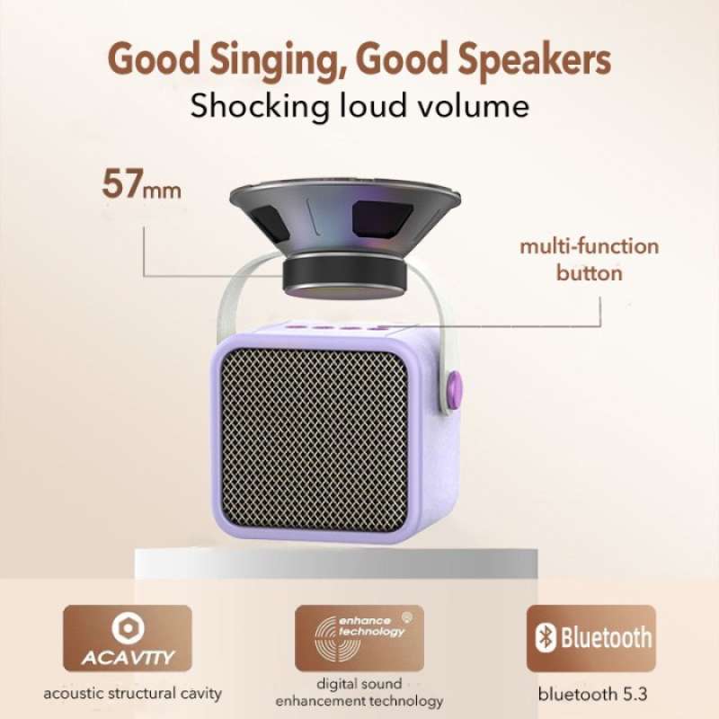 Jual Zola Speaker Microphone Bluetooth Karaoke Set Mini Full Bass ...